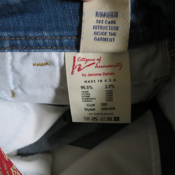 Citizens of Humanity Mini Denim Jeans Skirt Sz 27 - Picture 6 of 6